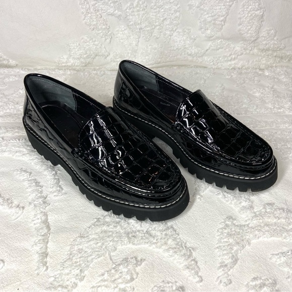DONALD J. PLINNER Women's Loafers Hope 66 Sz 7M Preppy Goth Core Dark Fairy Core - Picture 1 of 12